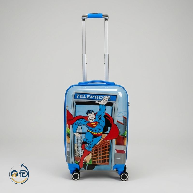 چمدان کودک مدل سوپرمن Superman سایز 20 اینچ OTDonline
